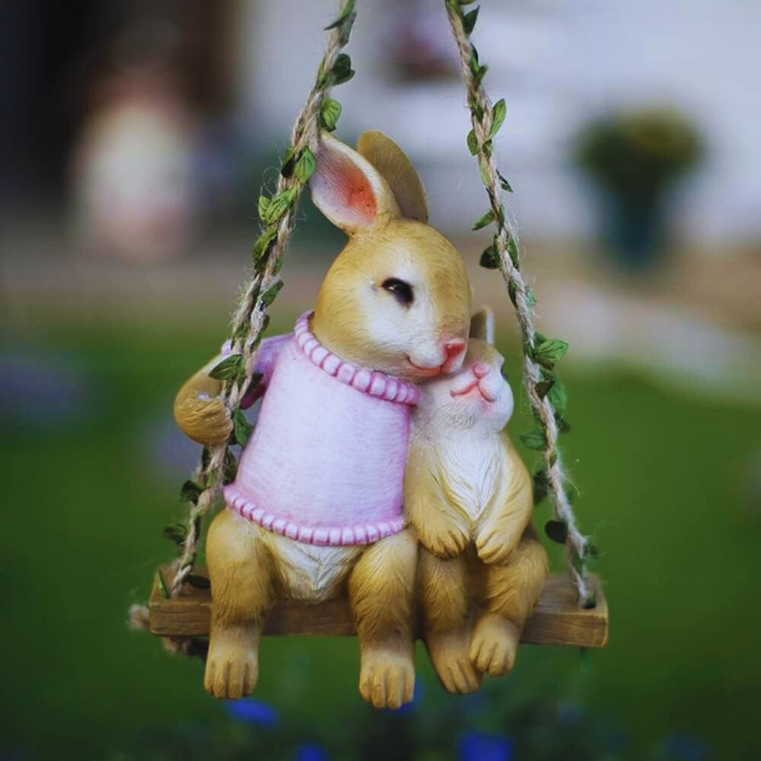 Swinging Rabbit Ornament