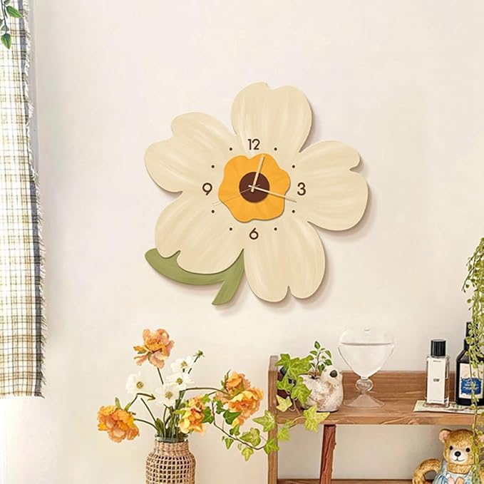 Flower Decorative Wall Clock