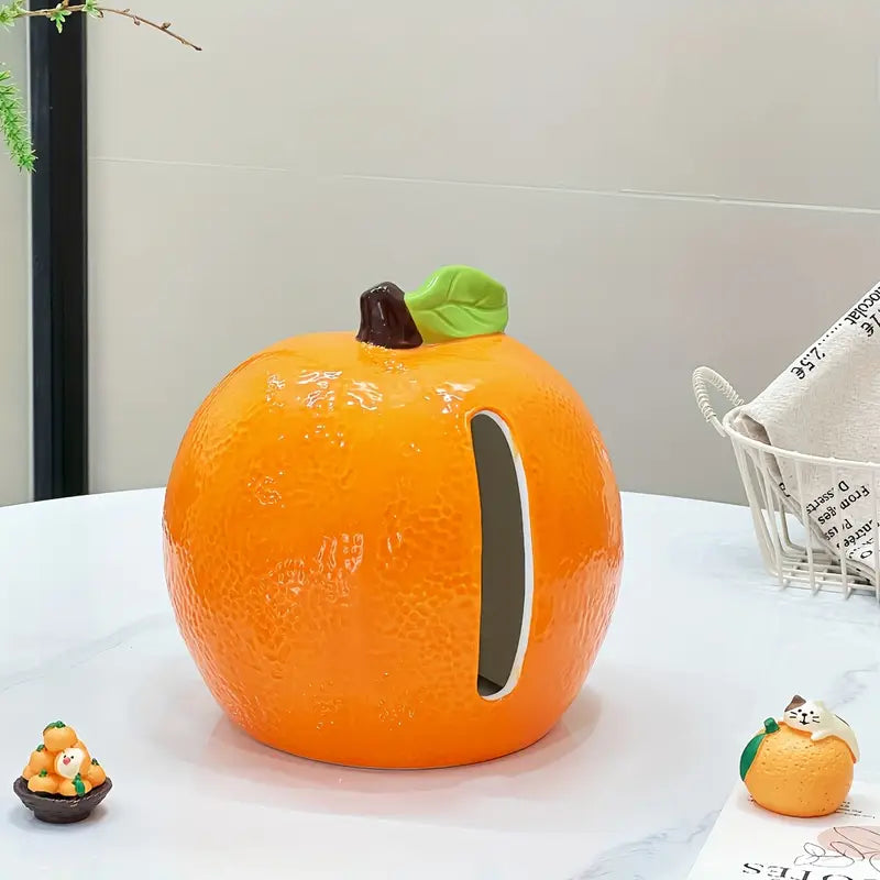 Orange-Shaped Tissue Box
