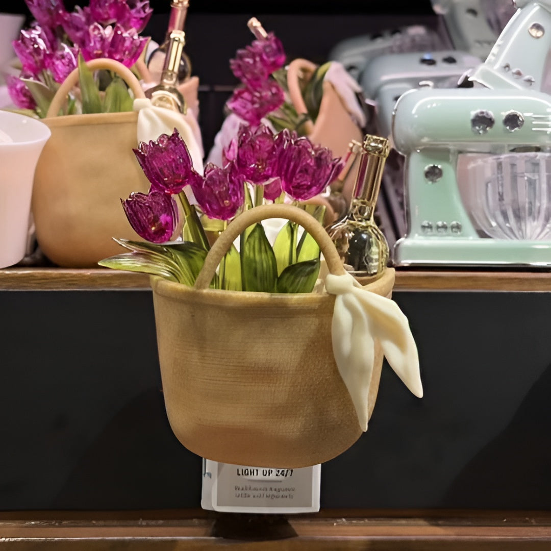 Tulips Basket Night Lamp