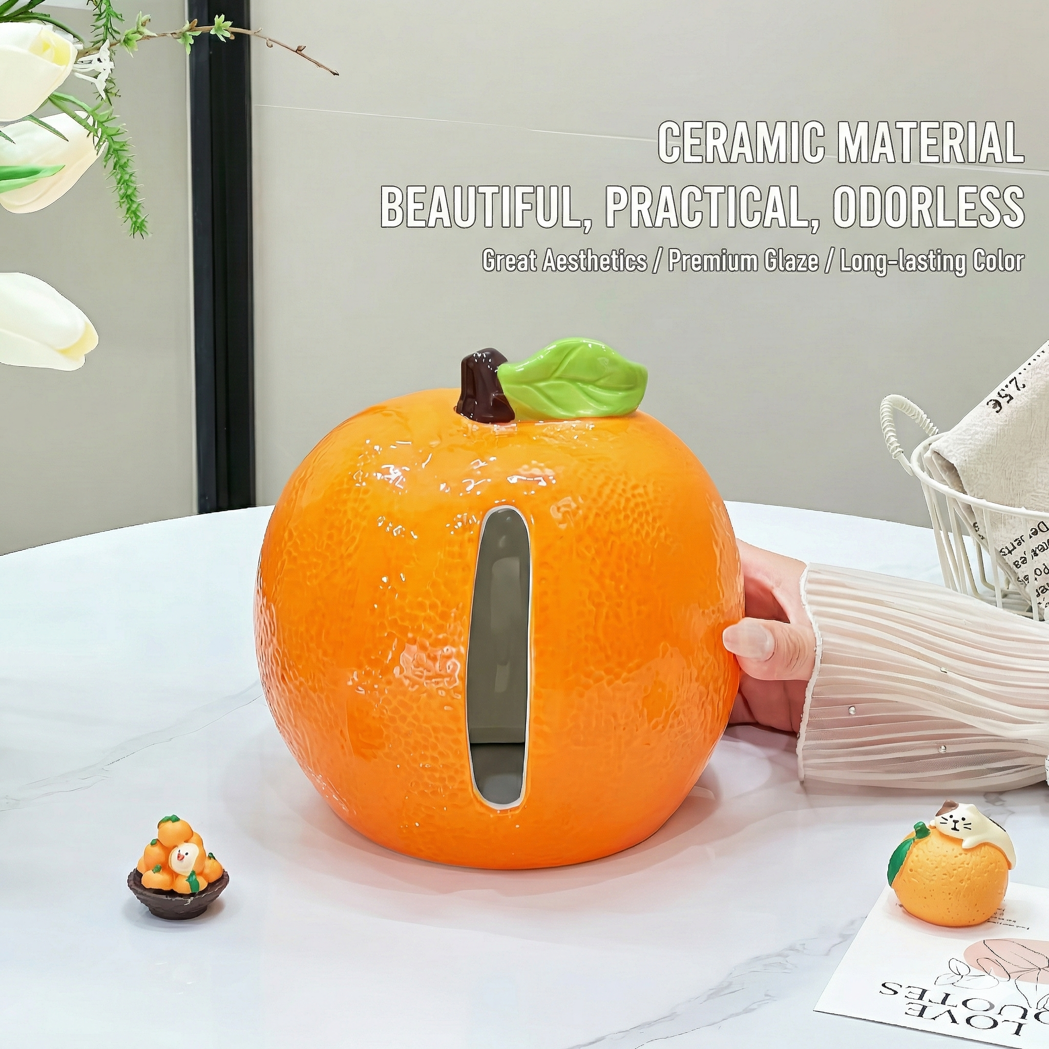 Orange-Shaped Tissue Box