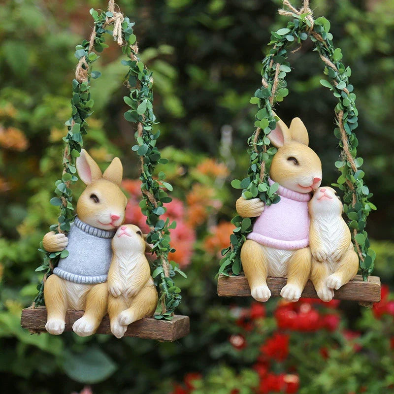 Swinging Rabbit Ornament
