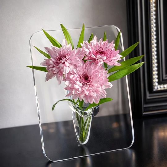Crystal Frame Vase