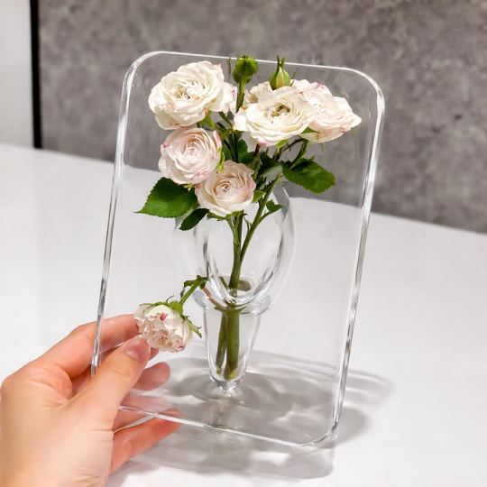 Crystal Frame Vase