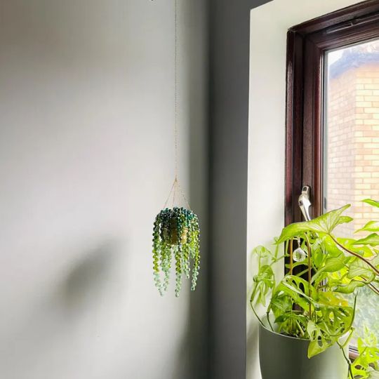 Crystal Hanging Planter